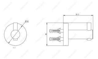 Крючок Melana MLN-867008 сатин