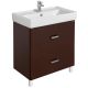 Тумба под раковину Акватон Америна 80см тёмно-коричневый 1A169401AM430
