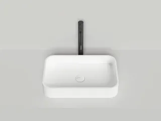 Накладная раковина Salini Callista 01 S-Sense 1101104G 55см белый глянцевый