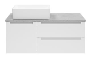 Подвесная тумба под раковину Brevita Cargo CAR-01100-011П2Я 100см белый