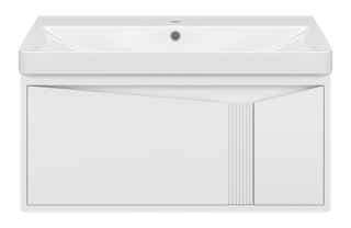 Подвесная тумба под раковину Brevita Cascade УТ000025617 90 см белый