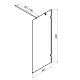 Душевая перегородка AM.PM X-Joy W94WI-80-F1-MTE 80 см
