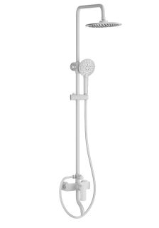 Душевая стойка Wonzon & Woghand Line WW-AE3354-MW белый матовый