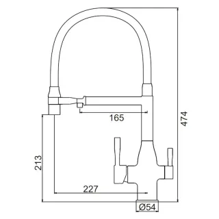 Смеситель для кухни Frap F4398-6 черный
