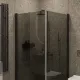 Душевой уголок на монопетле by Deonria U-90-89-6-G-B1 90x89см чёрный/графит
