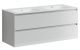 Подвесная тумба под двойную раковину Sancos Cento CN120-2W 120см белый глянец