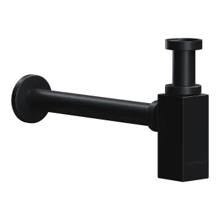 Сифон для раковины Ceramica Nova 70002MB с мокрым затвором чёрный матовый