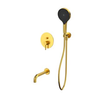 Система для ванны скрытого монтажа WHITECROSS Y YSET06TOPGLB брашированное золото