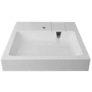 Раковина Azario Slim CS00086608 NEW 600х600х100 литьевой мрамор, сифон в комплекте, белая