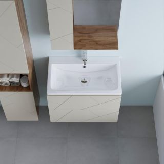 Тумба под раковину Бриклаер Кристалл 4627125416934 70 см латте