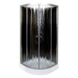 Душевая кабина Deto L 801 стандартная BLACK 100х100х215 см