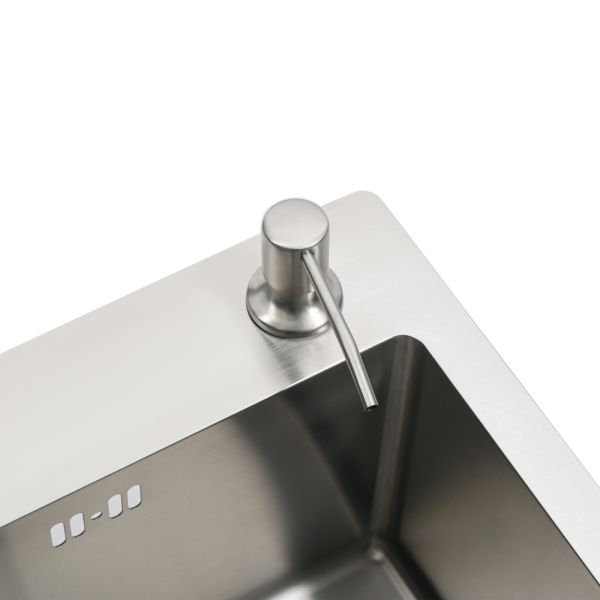 Мойка R5050H Melana ProfLine 3,0/200 сатин в комплекте с коландером и дозатором