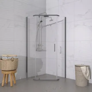 Душевой уголок Triton Дека -Графит Щ0000073929 90x90 см профиль графиит стекло прозрачное