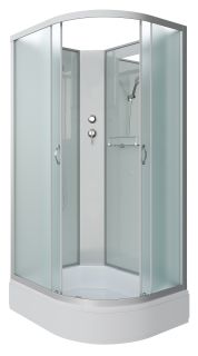 Душевая кабина Niagara NG-33094-14LBK 100x90см серебро/матовое