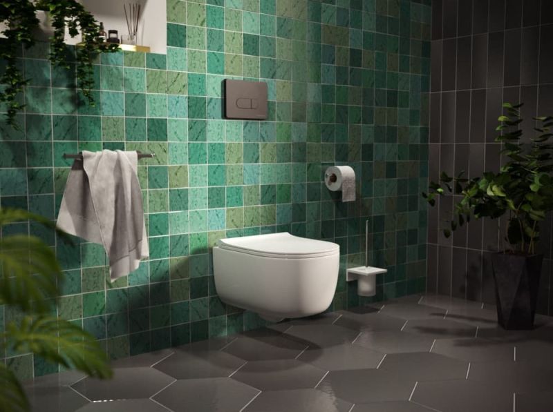 Инсталляция для унитаза Berges Novum D5 с кнопкой soft touch чёрный 040235