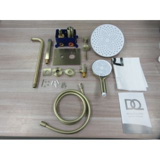 Душевая система DQ для ванны и душа Bonn встраиваемая с изливом мат.золото (DA1705607)