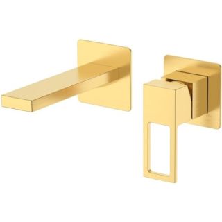 Смеситель для раковины DQ Dortmund встраиваемый настенный мат.золото (DA1714407)