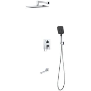 Душевая система DQ для ванны и душа Dortmund встраиваемая с изливом хром (DA1715601)