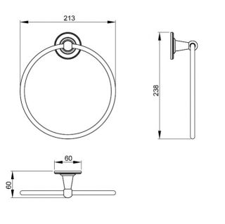 Полотенцедержатель Timo Nelson хром 150050/00