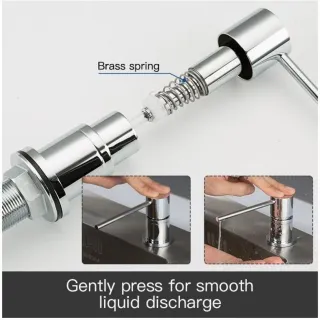 Дозатор для кухонной мойки Gappo G402 300 мл хром