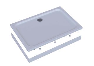 Душевой поддон Aquatek DPA-0000006 120x90 см с ножками и фронтальным экраном