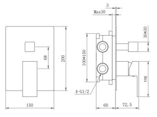Душевой комплект Berges Nardis 2S хром 071001
