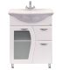 Напольная тумба под раковину Misty Дрея 65см белый