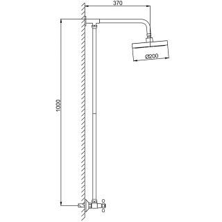 Душевая стойка Frap F2424 хром
