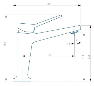 Смеситель для раковины Haiba HB10818 хром