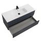 База под раковину Cezares подвесная с двумя выкатными ящиками, Grafito, 1200x457x500, DUET-N-1200-2C-SO-GR-P