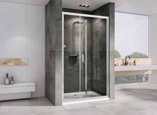 Душевая дверь ABBER Sonnenstrand 110см хром AG07110