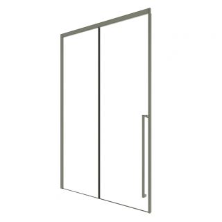 Душевая дверь в нишу Timo T50R 140 см правая никель