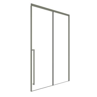 Душевая дверь в нишу Timo T49L 130 см левая никель