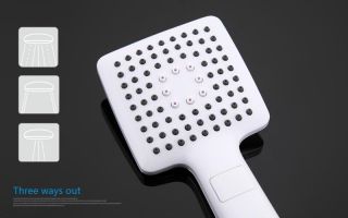 Душевая лейка Gappo G27 белый/хром