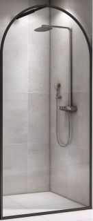 Душевая перегородка ABBER Immer Offen AG64100B8 100см чёрный