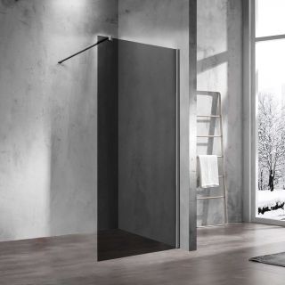 Душевая перегородка Vincea Walk-in VSW-1H120CGGM 120 см, профиль вороненая сталь, стекло тонированное