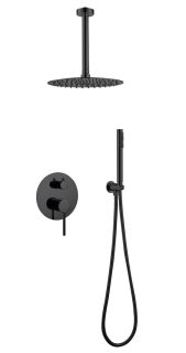 Душевая система ABBER Emotion AF8821B чёрный матовый