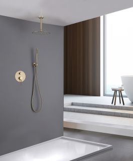 Душевая система ABBER Emotion AF8821G золото матовое