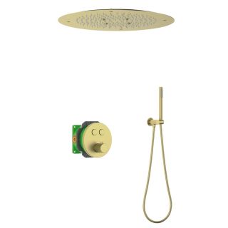 Душевой комплект Timo Saona SX-2370/17SM с термостатом золото матовое
