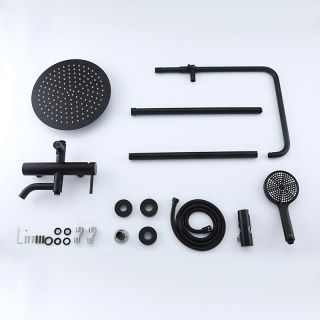 Душевая стойка Frap F24807-6 черный