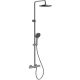 Душевая стойка Gappo G2495-79 с термостатом оружейная сталь