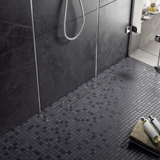 Душевой лоток Timo Drain System DS230207/01 70см с двусторонней панелью plate под плитку сатин