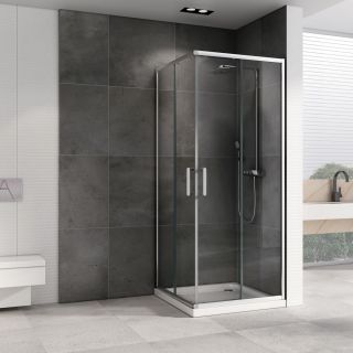 Душевой уголок ABBER Schwarzer Diamant AG020805 80x80см хром