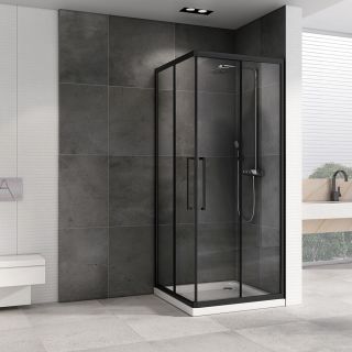 Душевой уголок ABBER Schwarzer Diamant 80x80см AG02080BH