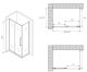 Душевой уголок ABBER Schwarzer Diamant AG30100BMH-S70BM 100x70см чёрный