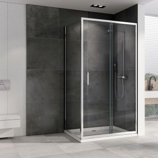 Душевой уголок ABBER Schwarzer Diamant AG301205-S505 120x50см хром