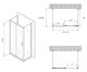 Душевой уголок ABBER Schwarzer Diamant AG30130B-S60B-S60B 130x60см чёрный
