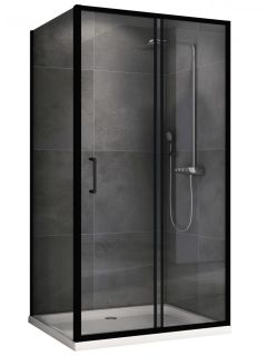 Душевой уголок ABBER Schwarzer Diamant AG30140B5-S50B5 140x50см чёрный