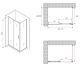 Душевой уголок ABBER Schwarzer Diamant AG30150B-S50B 150x50см чёрный