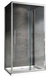 Душевой уголок ABBER Schwarzer Diamant AG30150H-S60-S60 150x60см хром